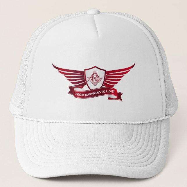 Casquette Symbole et bouclier de franc-maçonnerie (Devant)