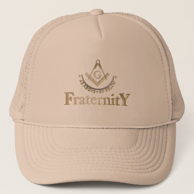 Casquette Symbole franc-maçonnerie (Devant)