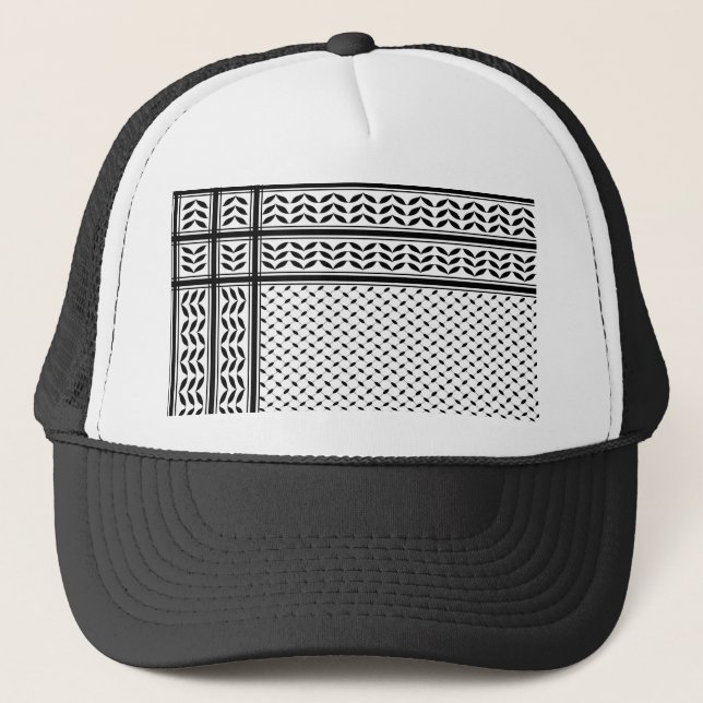 Casquette Symbole Keffiyeh de la Palestine Motif de résistan (Devant)