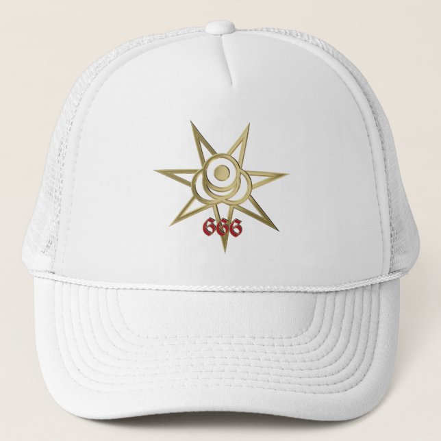 Casquette Symbole occulte septagram (Devant)