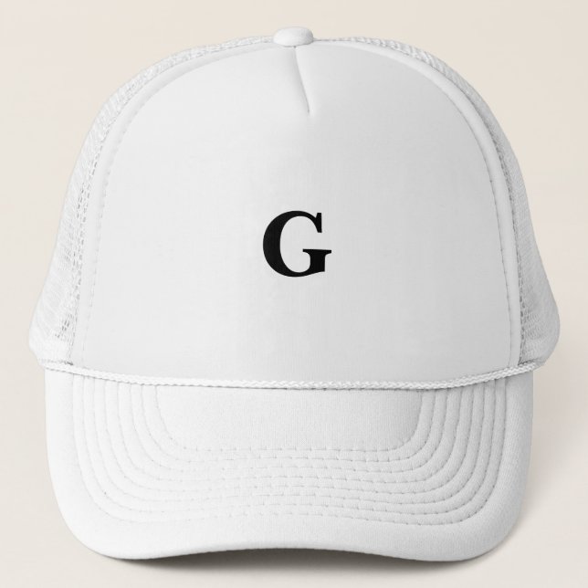 Casquette Symbole personnalisé G Monogramme de police Basker (Devant)