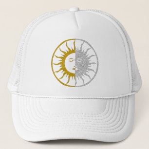 Casquette Symbole SOLEIL ET LUNE - or argent