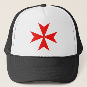 Casquette symbole templar de religion de Croix-Rouge de