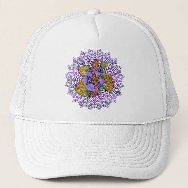 Casquette Symbole universel OM / AUM - Ornement (Devant)
