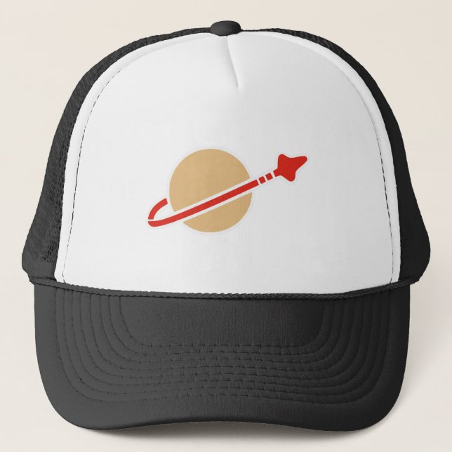 Casquette Symbole vintage d'astronaute de l'espace de brique (Devant)