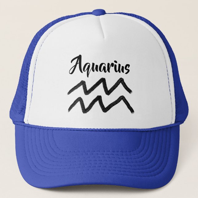 Casquette SYMBOLE Zodiaque Aquarius Astrologie Horoscope (Devant)