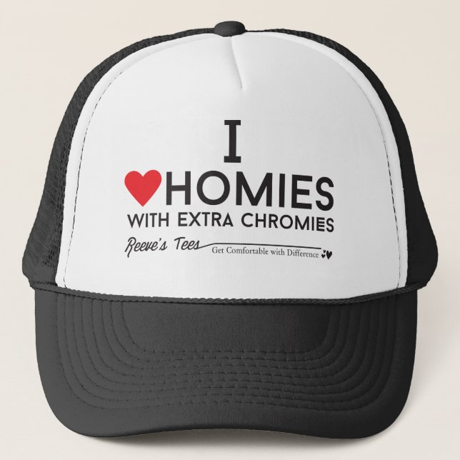 Casquette Syndrome de Down : J'aime des homies avec le (Devant)