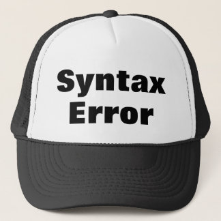Casquette Syntax Error cap