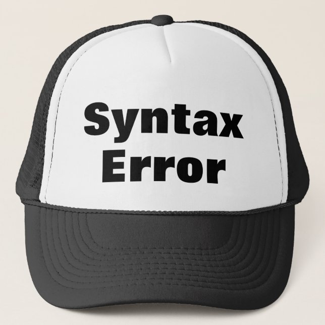 Casquette Syntax Error cap (Devant)