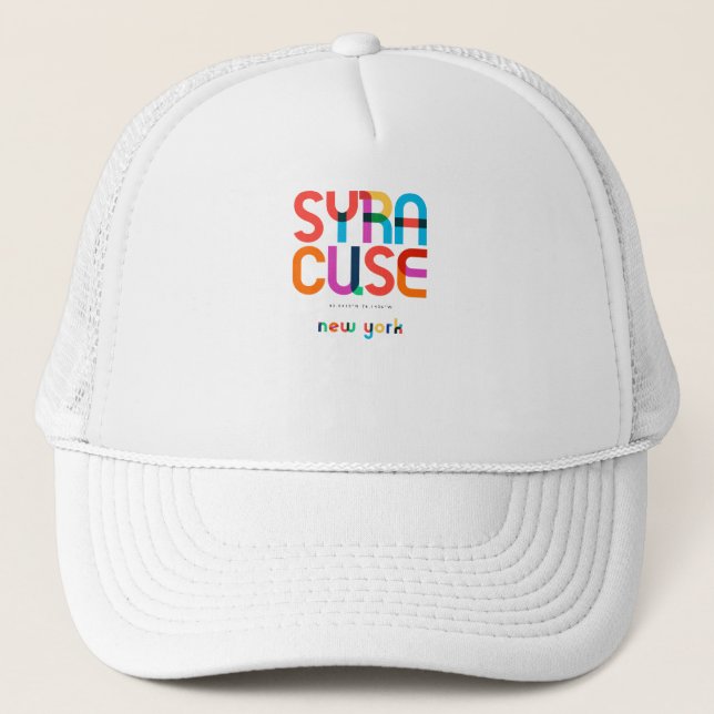 Casquette Syracuse New York Mid Century, Pop Art, (Devant)