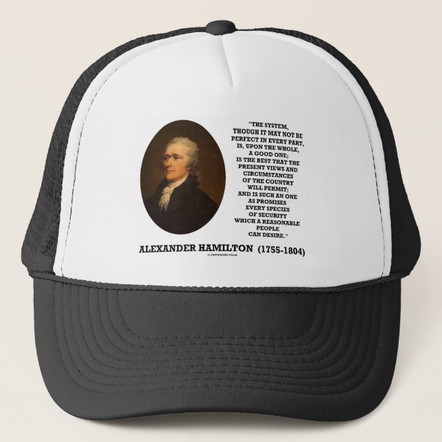 Casquette Système de Hamilton ne pas être parfait une bonne (Devant)