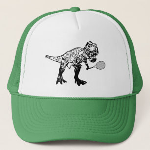 Casquette T-Rex Dinosaur avec Racquet de Tennis