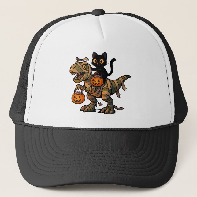 Casquette T-Rex - Mignonne Halloween Dino (Devant)
