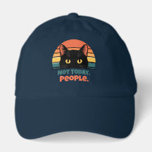 T-shirt à capuche pour chat « Pas aujourd'hui les 