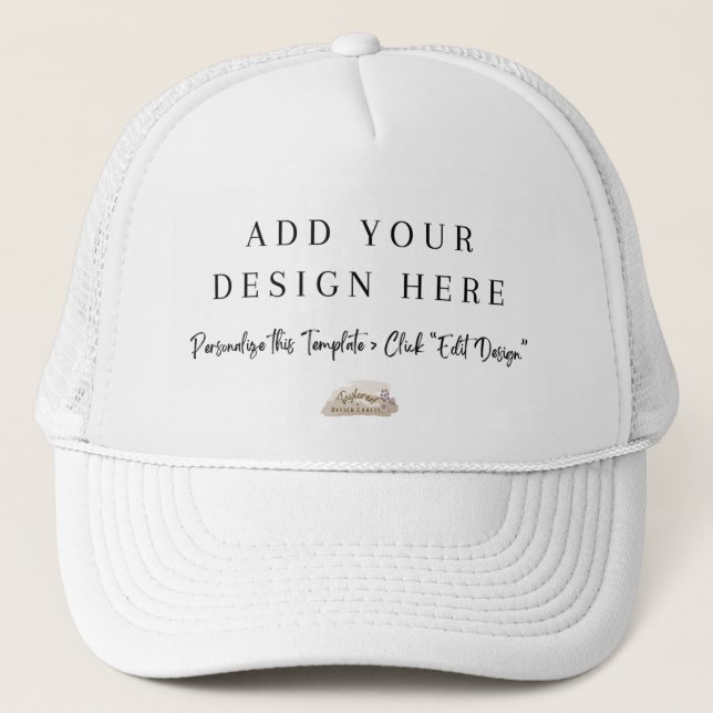 Casquette T-shirt | Ajouter votre propre conception (Devant)