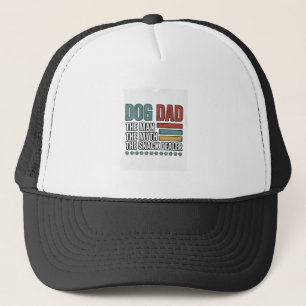 Casquette T-shirt avec empreinte de patte vintage Papa Chien