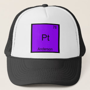 Casquette T-shirt avec le symbole de l'élément chimique drôl