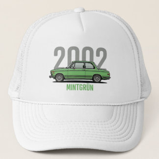 Casquette T-shirt BMW 2002 Vert Menthe Voiture Classique