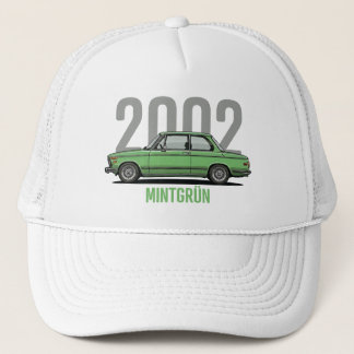 Casquette T-Shirt BMW 2002 Vert Menthe Voiture Classique