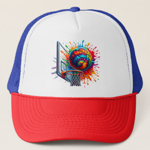 Casquette T-shirt Coloré de Basketball Teinté par Trempage e