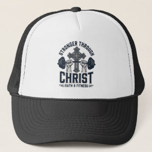 Casquette T-Shirt de gym chrétien Plus fort par le Christ