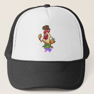 Casquette T-Shirt "Funny Chicken Rise and Fly”