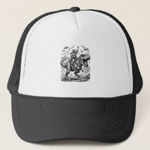 Casquette T-shirt graphique à motif de cavalier dinosaure gr