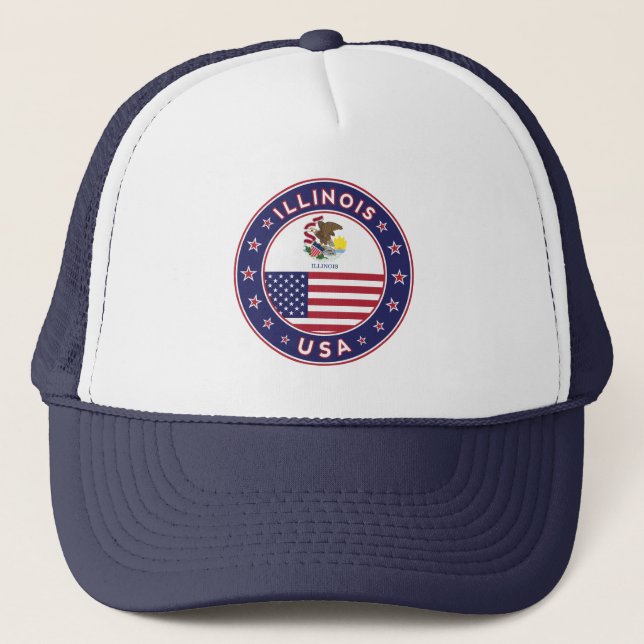 Casquette T-shirt Illinois, Illinois, (Devant)