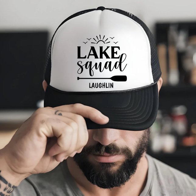 Casquette T-Shirt Lake Squad Vibes Vacances Camping Caravane (Créateur téléchargé)