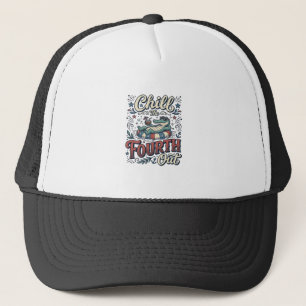 Casquette T-shirt patriotique Chill The Fourth Out Alligator