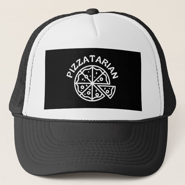 Casquette T-Shirt Pizza Pizzatarien (Devant)
