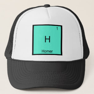 Casquette T-Shirt symbole d'élément de chimie drôle d'Homère