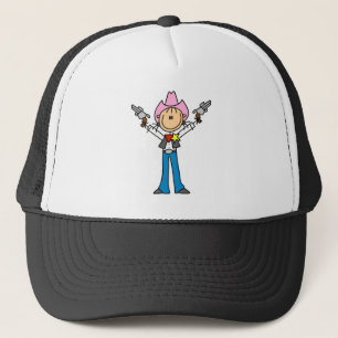 Casquette T-shirts de cow-girl shérif en bâtonnets