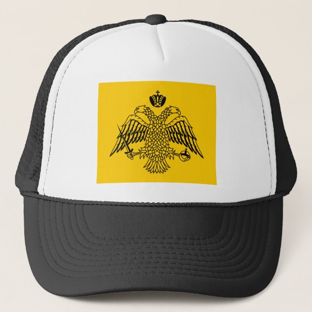 Casquette T-shirts de drapeau d'empire bizantin (Devant)