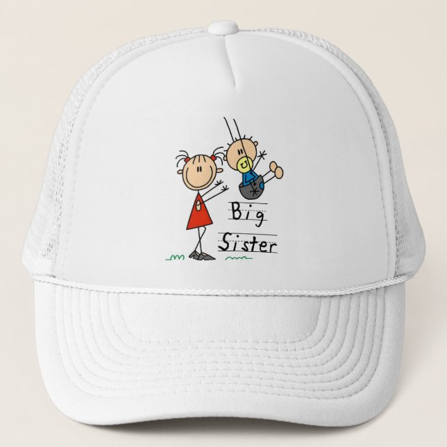 Casquette T-shirts et cadeaux Big Sister Little Brother (Devant)