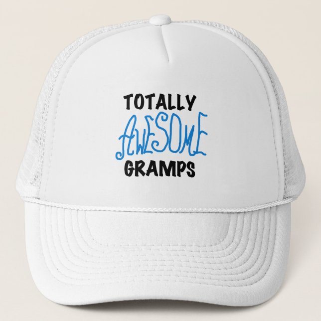 Casquette T-shirts et cadeaux Blue Totally Awesome Gramps (Devant)