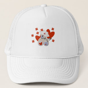 Casquette T-shirts et cadeaux d'amour d'infirmière d'ours de
