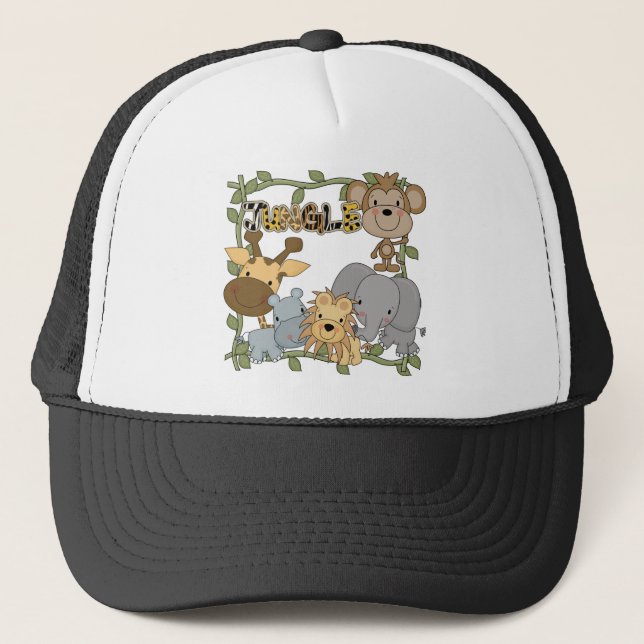 Casquette T-shirts et cadeaux d'animaux de jungle (Devant)