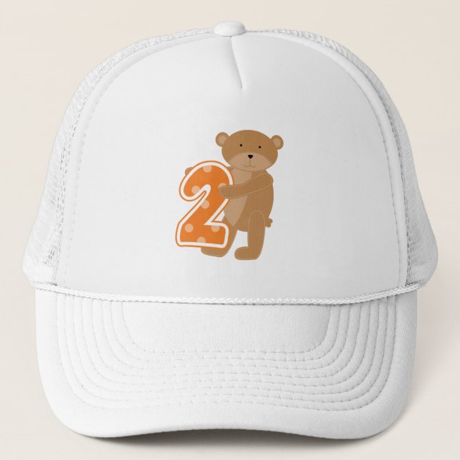Casquette T-shirts et cadeaux de 2e anniversaire de l'ours (Devant)