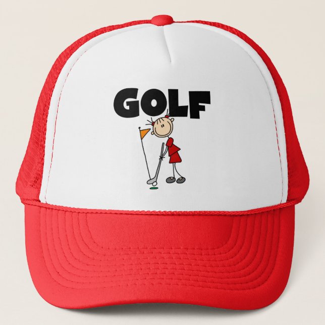 Casquette T-shirts et cadeaux de GOLF de filles (Devant)