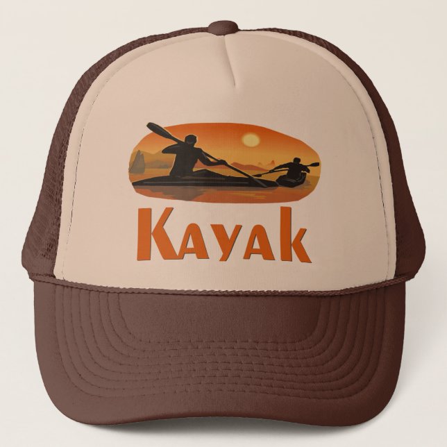 Casquette T-shirts et cadeaux de kayak (Devant)