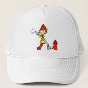 Casquette T-shirts et cadeaux de pompier avec tuyau