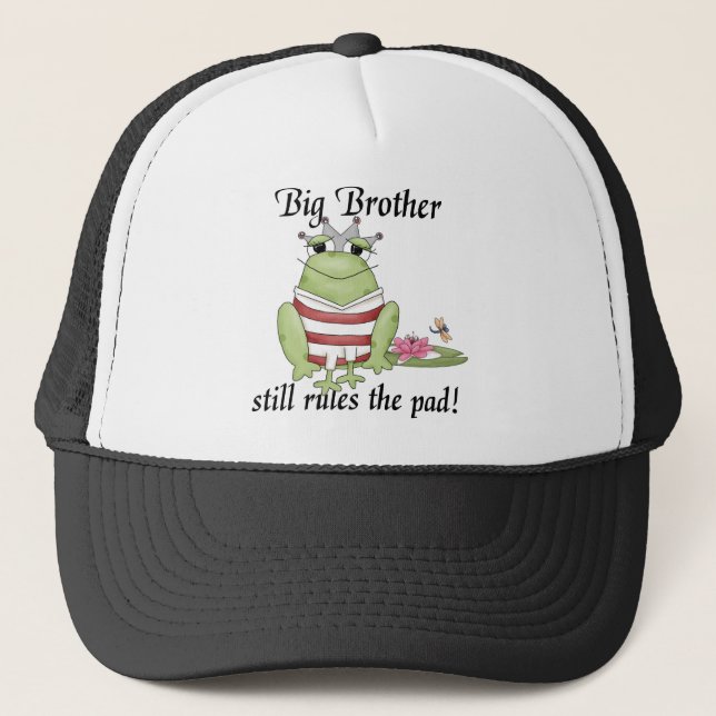 Casquette T-shirts et cadeaux de prince frère de grenouille (Devant)