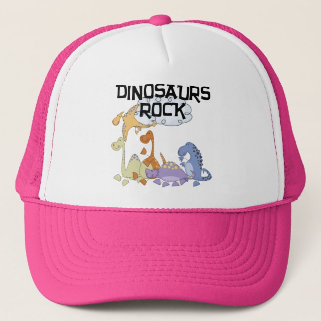 Casquette T-shirts et cadeaux de roche de dinosaures (Devant)