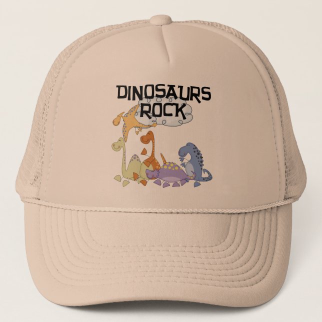 Casquette T-shirts et cadeaux de roche de dinosaures (Devant)