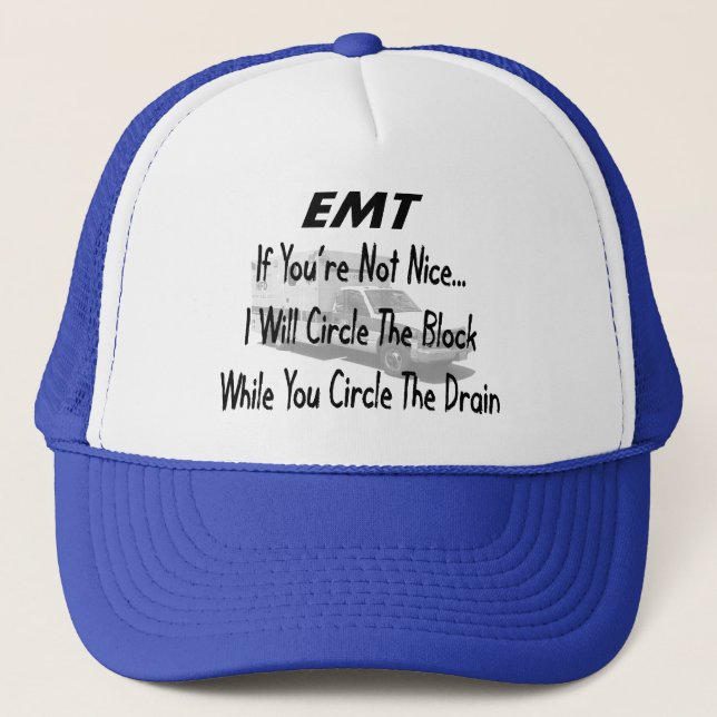 Casquette T-shirts et cadeaux EMT amusants (Devant)