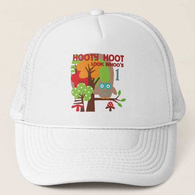 Casquette T-shirts et cadeaux Owl First Birthday (Devant)