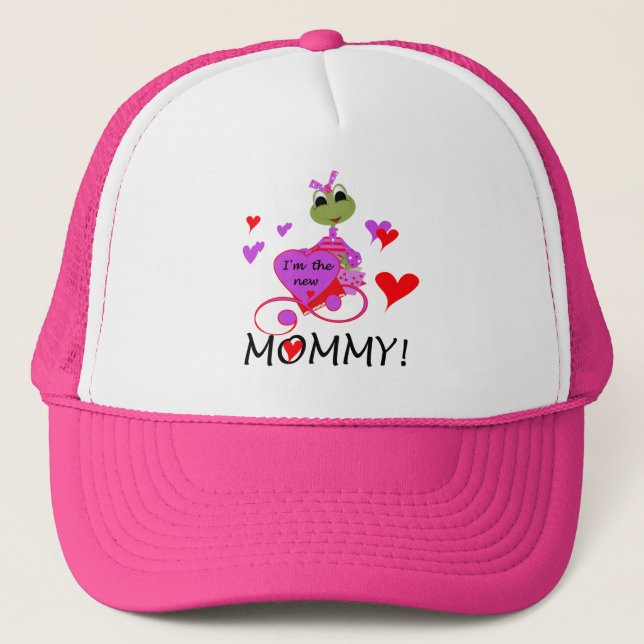 Casquette T-shirts et cadeaux pour maman nouvelle grenouille (Devant)