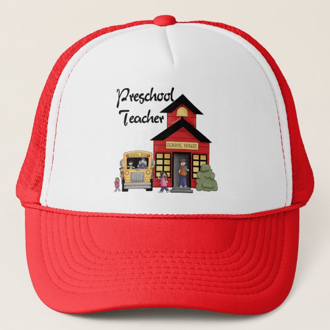 Casquette T-shirts et cadeaux préscolaires de professeur (Devant)