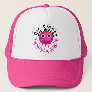 Casquette T-shirts rose et cadeaux de grande soeur de poulpe
